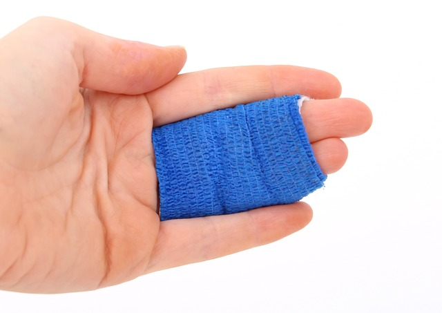  An employee with injured fingers